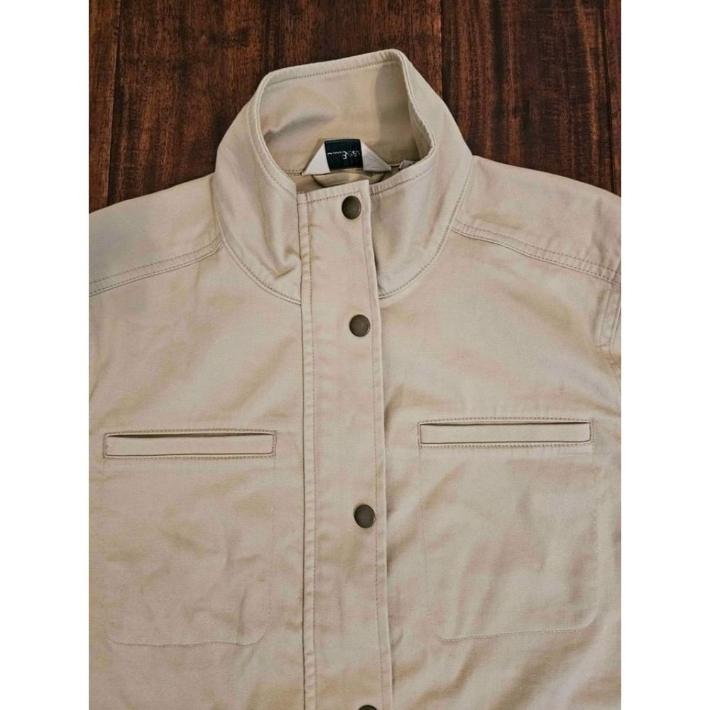 L.L. Bean utility jacket khaki color size S petite - Picture 2 of 3